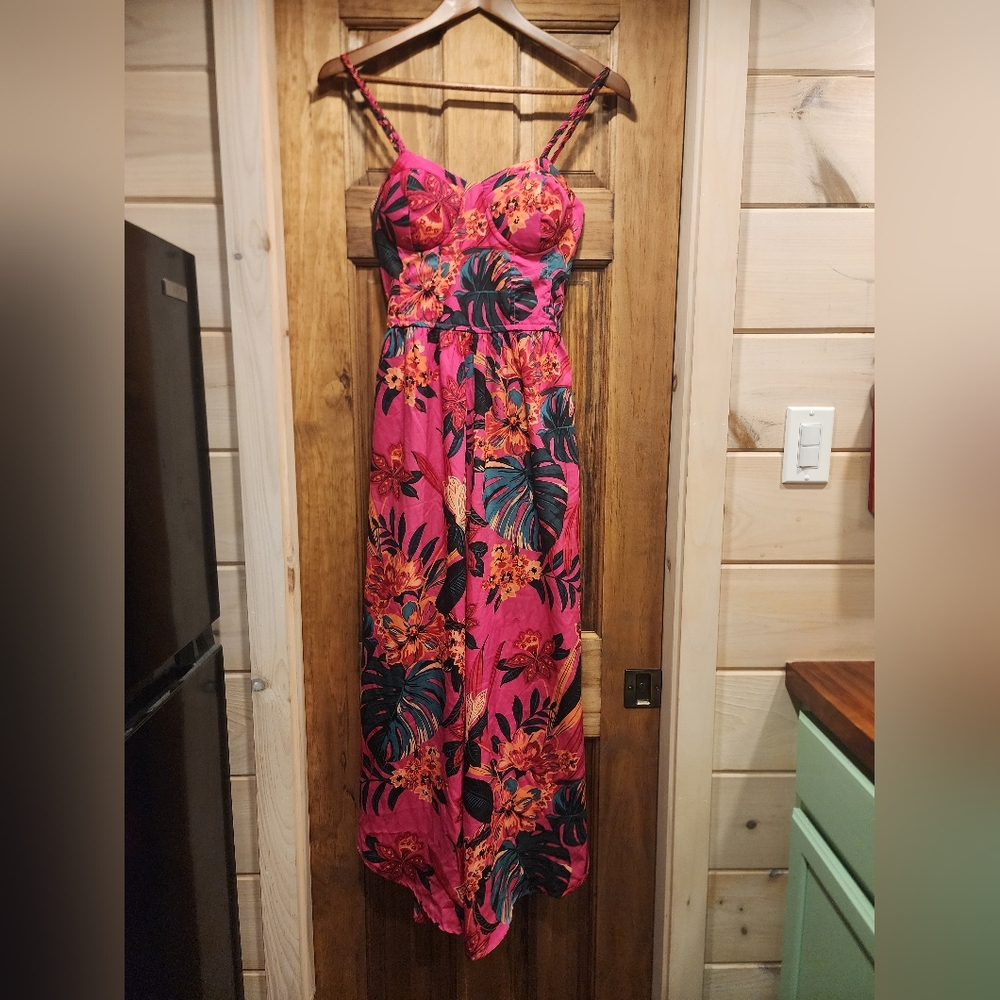 Band Of The Free Tropical Pink Jumpsuit